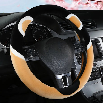 Automobilska ženska navlaka za volan pletenica na volanu panda kratka baršunasta zimska toplina i protukliznost slatki detalji interijera