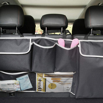 Organizer πλάτης πίσω καθίσματος αυτοκινήτου Αδιάβροχη τσάντα αποθήκευσης πορτμπαγκάζ αυτοκινήτου Διχτυωτή τσέπη αποθήκευσης Τακτοποίηση εσωτερικών αξεσουάρ κάμπινγκ