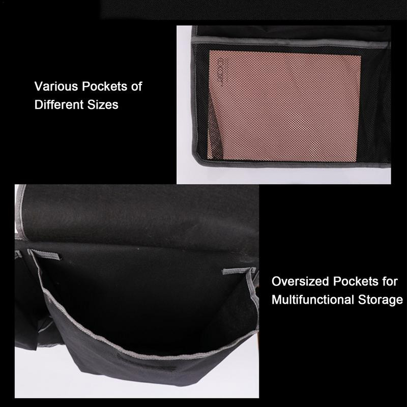 Automobilio bagažinės laikiklis Didelės talpos daugiafunkcis automobilio galinių sėdynių tvarkyklė Daugiafunkcis Oksfordo automobilio sėdynių atlošo tvarkyklė