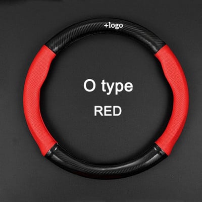 Kožený poťah na volant MIDOON z uhlíkových vlákien pre Škoda Octavia, Kodiaq, Rapid, Fabia, Yeti, Karoq