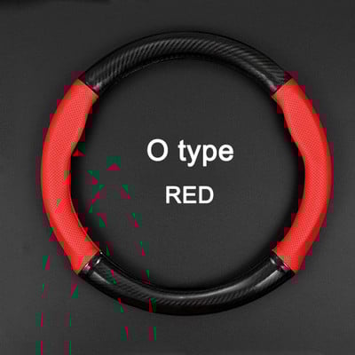 Kožený poťah na volant MIDOON z uhlíkových vlákien pre Škoda Octavia, Kodiaq, Rapid, Fabia, Yeti, Karoq