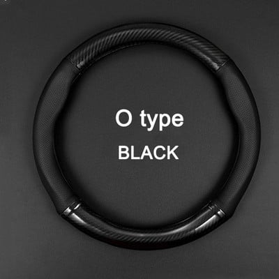 Kožený poťah na volant MIDOON z uhlíkových vlákien pre Škoda Octavia, Kodiaq, Rapid, Fabia, Yeti, Karoq