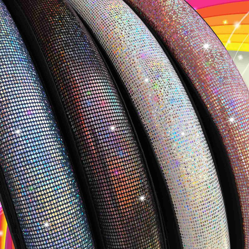 37/38mm husă universală pentru volan de mașină,  strasuri, imitație de diamant, husă pentru roată, decor interior auto, stil de mașină