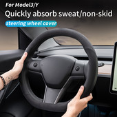husa volan Pentru tesla model 3/model y, care absoarbe rapid transpirația, anti-alunecare, protecție a volanului, accesoriu auto