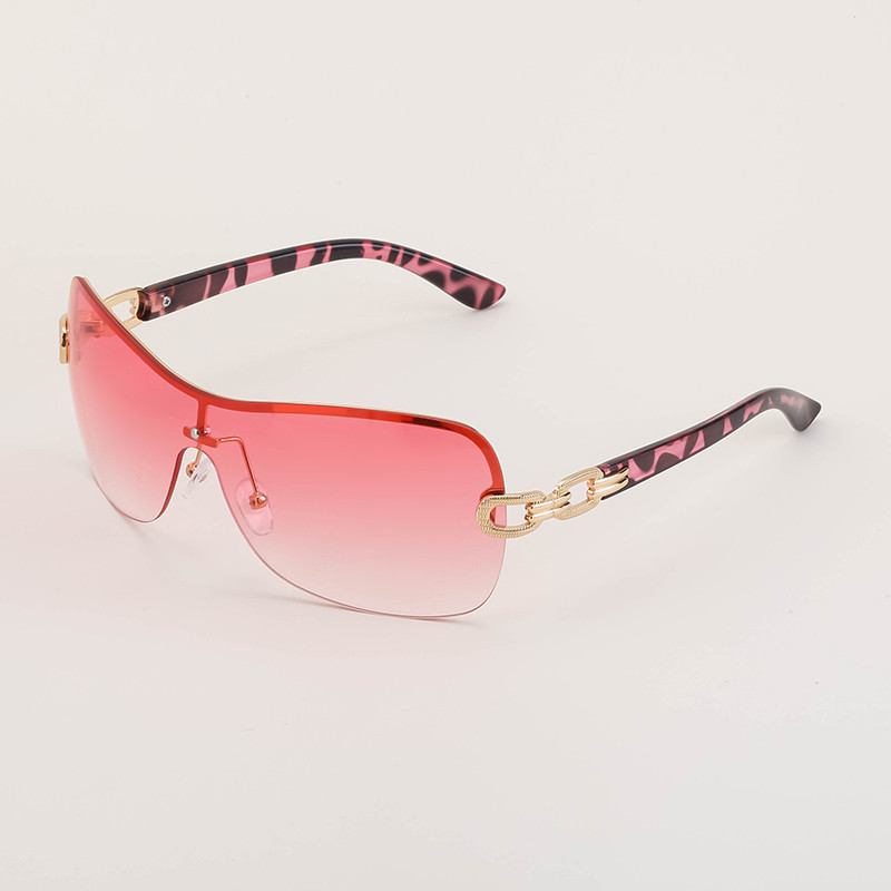 Modne prevelike sunčane naočale s gradijentom Ženske poluokvire Vintage Lady Summer Sunnies Shades Jednodijelne sunčane naočale Ženske UV400