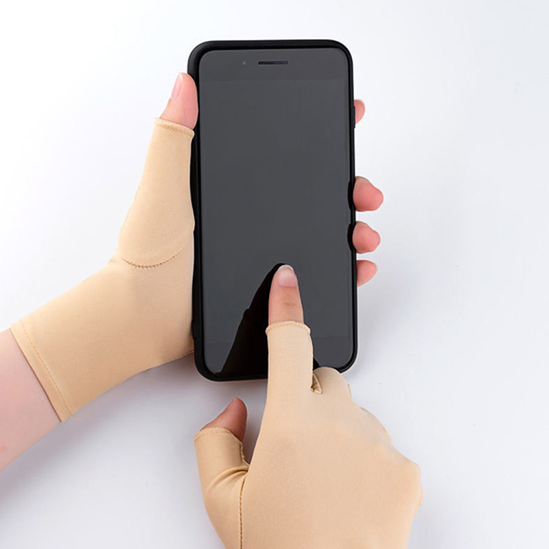 1 pora naujų minkštų ir lengvų pirštų be pirštų nuo UV spindulių apsaugos pirštinės UV apsaugos LED lempos nagų džiovintuvo lengvas įrankis vieno dydžio