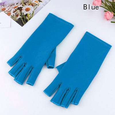 1 par novih mekih i laganih rukavica bez prstiju za zaštitu od UV zračenja UV zaštita LED svjetiljka za sušenje noktiju Svjetlosni alat Jedna veličina