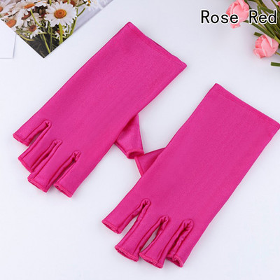 1 par novih mekih i laganih rukavica bez prstiju za zaštitu od UV zračenja UV zaštita LED svjetiljka za sušenje noktiju Svjetlosni alat Jedna veličina