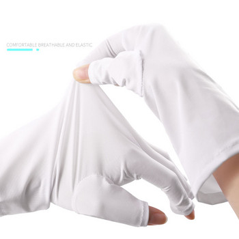 1 ζεύγος γάντια προστασίας από την υπεριώδη ακτινοβολία Anti UV Radiation Protection Gloves Protecter for Nail Art Gel UV LED Lamp Nail Dryer Manicure Salon