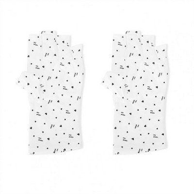 1pora elastinga apsauga rankų fizinė apsauga nagų pirštinės nuo įdegio širdies raštas pirštai be pirštų UV skydas pirštinės nagų reikmenys