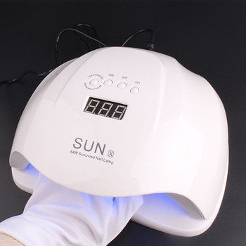 2 цвята Ръкавици за защита от UV радиация LED лампа Ръкавица за UV защита на ноктите Гел за нокти Сушилня за нокти Светлина Оборудване за ноктопластика