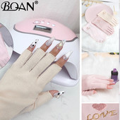 BQAN 2 τμχ Αντι UV Γάντια νυχιών UV Gel Shield Γάντι Μανικιούρ χωρίς δάχτυλα Εργαλεία νυχιών τέχνης Λάμπα LED Νύχια Στεγνωτήριο Ακτινοβολία Χεριού