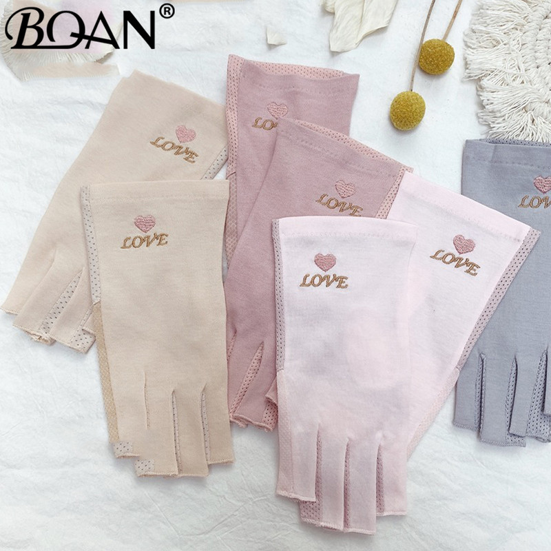 BQAN 2 τμχ Αντι UV Γάντια νυχιών UV Gel Shield Γάντι Μανικιούρ χωρίς δάχτυλα Εργαλεία νυχιών τέχνης Λάμπα LED Νύχια Στεγνωτήριο Ακτινοβολία Χεριού