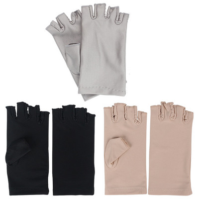 UV Shield Glove Gel Manicures Glove Anti UV Fingerless Gloves Protect Hands from UV Light Lamp Manicure Dryer