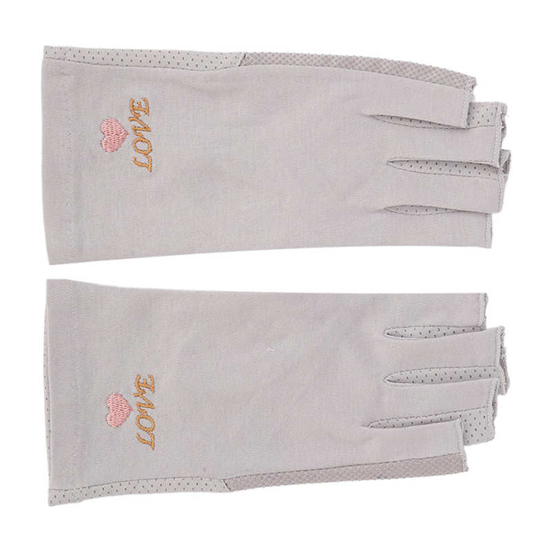 Ηλεκτρική σκούπα μανικιούρ Γάντια μανικιούρ Προστασία από υπεριώδη ακτινοβολία ελαστικά αναπνέουσα ίνα χωρίς δάχτυλα Βαμβακερή λάμπα νυχιών Γάντια για το σπίτι