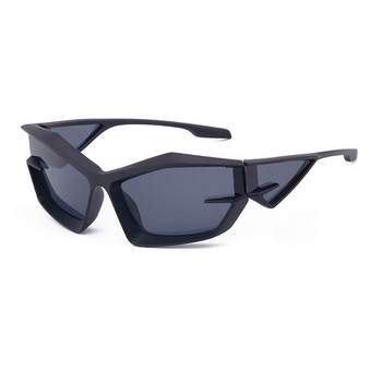 2022 Нови пънк спортни слънчеви очила Дамски модни слънчеви очила за неправилно шофиране от 2000 г. Мъжки квадратни хип-хоп нюанси Goggle UV400