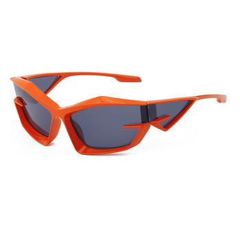 2022 Нови пънк спортни слънчеви очила Дамски модни слънчеви очила за неправилно шофиране от 2000 г. Мъжки квадратни хип-хоп нюанси Goggle UV400