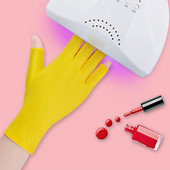 2 buc/set mănuși de protecție împotriva razei UV pentru unghii lampă cu led colorată moale și lumină anti UV echipament pentru arta unghiilor mănuși instrumente de manichiură design