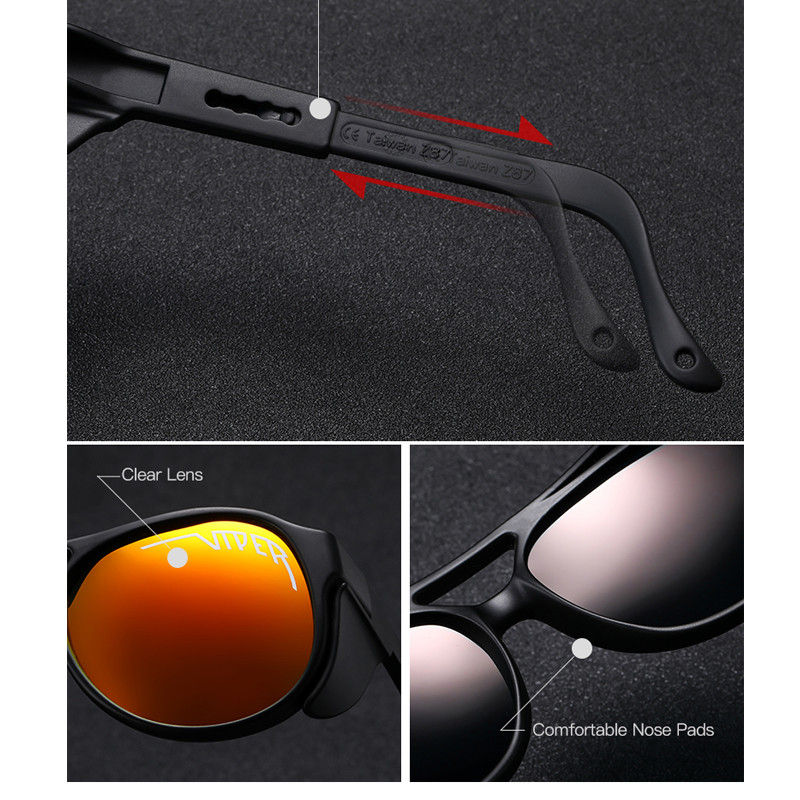 PIT VIPER UV400 Ochelari de soare vintage Bărbați Femei Ochelari de soare retro Ochelari de soare Steampunk Sporturi în aer liber Alergare Ciclism Ochelari