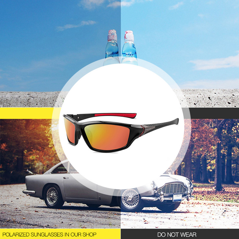 Jalgrattasõidu päikeseprillid Polariseeritud juhi päikeseprillid Välisautode Öövaatlusprillid Autosõiduks Prillid Naistele Meestele UV400 Päikeseprillid