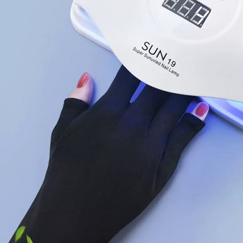 1 Pair Anti Uv Rays Protect Gloves Nail Gloves Led Lamp Nail Protection Uv Radiation Proof Glove Manicure Nail Art Tools