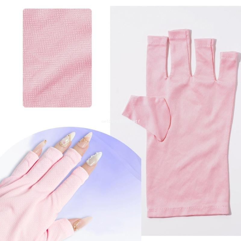 Mănuși anti-UV pentru lampă cu LED pentru unghii uscător de unghii Protejează mâinile saloane Folosește mănuși fără degete de conducere pentru femei Dropship anti-UV