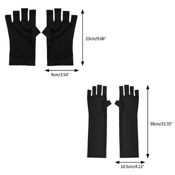 Ръкавица за нокти LED лампа за нокти UV защитна черна ръкавица, устойчива на радиация Инструмент за ноктопластика