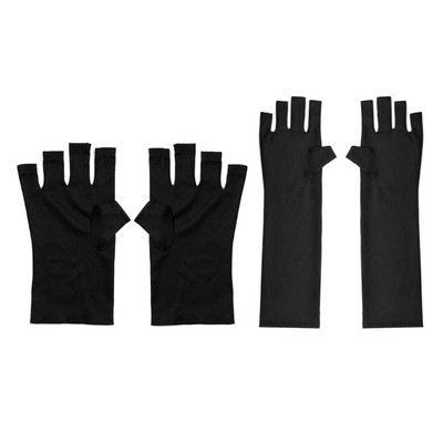 Nail Glove LED Lamp Nail UV Protective Black Radiation Proof Glove Nail Art Tool