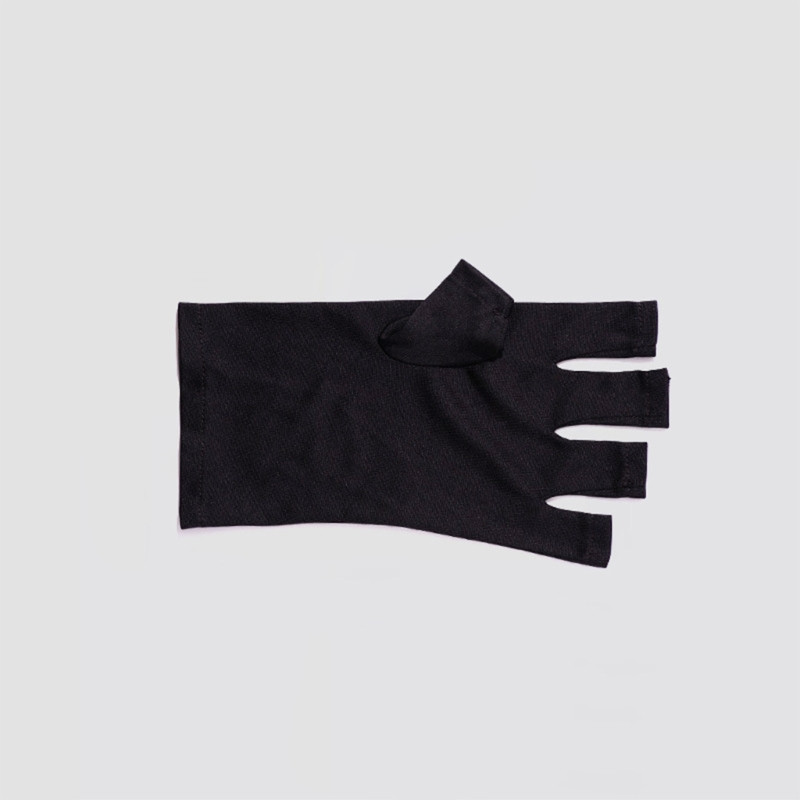 Nail Glove LED lempa Nagų UV apsauginė juoda spinduliuotei atspari pirštinė nagų dailės priemonė
