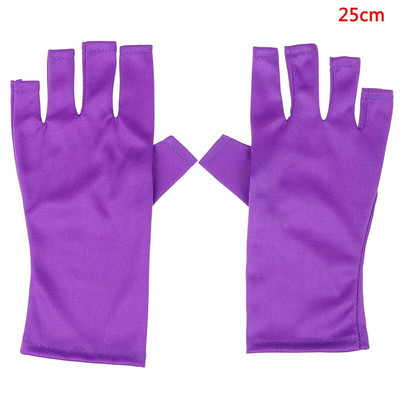 1 pora 25/40 cm nagų dailė Anti-ultravioletinė pirštinės su atviromis pirštinėmis, apsauga nuo UV spindulių lempos, gelio lako antgaliai.