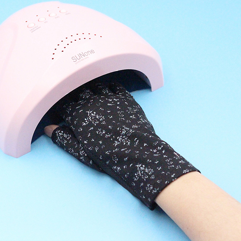 Apsauga nuo UV spindulių pirštinės Nagų dailės pirštinės Apsauginė nuo UV spindulių pirštinė nuo UV spinduliuotės apsauga nagų dailės geliui UV LED lempos manikiūras