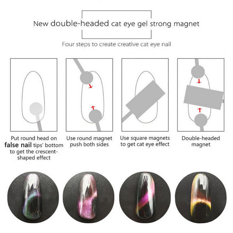 Nagų dailės lakas moterims Nagų lakas UV gelis 3D efektas Magnetinė lazdelė Stiprus Magnetinis manikiūro įrankio naudojimas