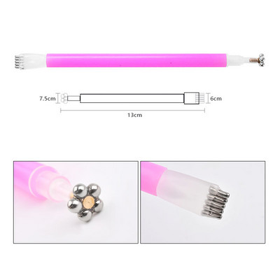 Placă stick magnetică pentru arta unghiilor pentru lac cu gel 9D Ochi de pisică Efect de bandă Formă rotundă pătrată Instrument magnetic puternic pentru unghii