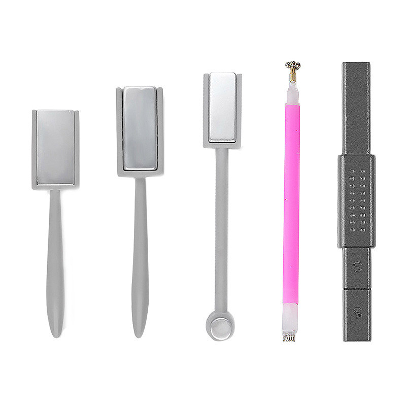 Placă stick magnetică pentru arta unghiilor pentru lac cu gel 9D Ochi de pisică Efect de bandă Formă rotundă pătrată Instrument magnetic puternic pentru unghii