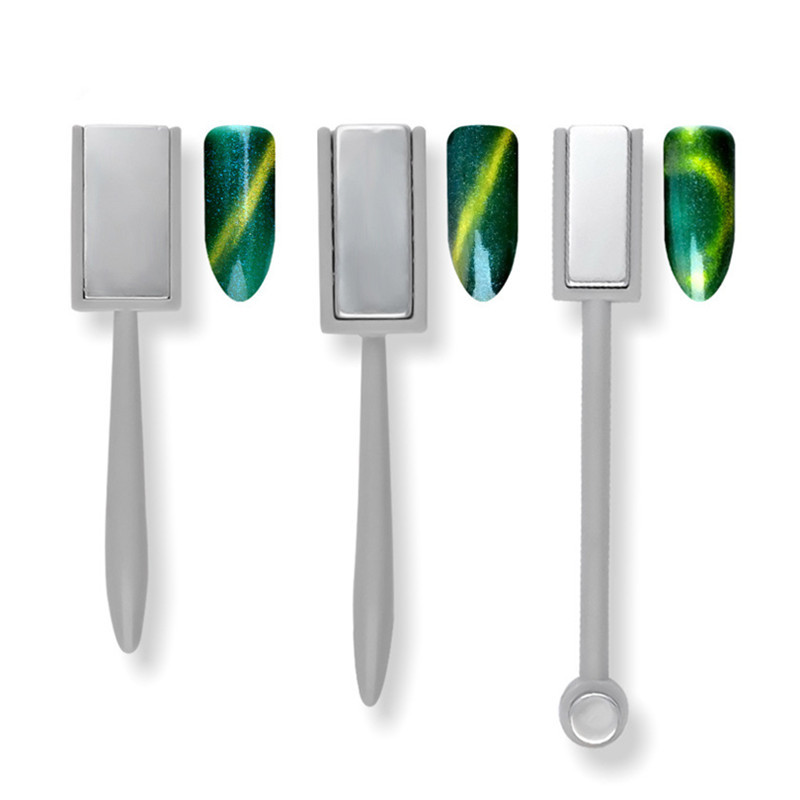 Placă stick magnetică pentru arta unghiilor pentru lac cu gel 9D Ochi de pisică Efect de bandă Formă rotundă pătrată Instrument magnetic puternic pentru unghii