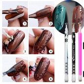 1 kom-vruće prodavani magnetski štapić s mačjim očima za nail art, 2021. Novo! Magnetna olovka za lak za nokte Strong Stick Alat za manikuru#