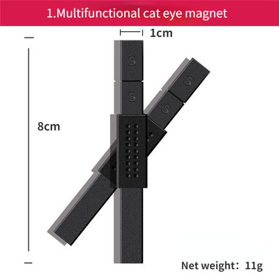 Alati za nokte Mačje oko Magnetski štapić Dvostruka glava Snažan magnet pogodan za mačje oko gel poliranje 3D dizajn Nail Art dekoracija