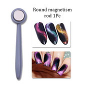 Instrumente cu magnet pentru ochi de pisică, un singur cap dublu, cu gel pentru ochi de pisică, stick cu linie curbată, bandă, modele 3D pentru decorarea unghiilor cu gel de poloneză