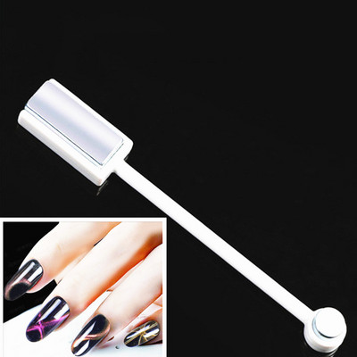 Magnet nou pentru unghii cu două capete Magnet cu gel pentru ochi de pisică pentru lac de unghii Efect de bandă de linie 3D Instrument de stilou magnetic puternic