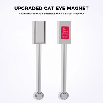 Магнитна пръчка за нокти Nail Art Cat Eye Rod Gel Polishing Magnet Tool Curved Line Strip Decorations Multi Type Double Ends Pen