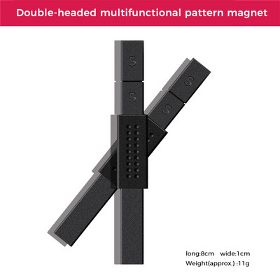 Magnetski štapić za nokte Nail Art Cat Eye Štap za gel za poliranje Magnet Alat Zakrivljene linije Trakasti ukrasi Višestruka olovka s dvostrukim krajevima