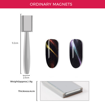 Magnetski štapić za nokte Nail Art Cat Eye Štap za gel za poliranje Magnet Alat Zakrivljene linije Trakasti ukrasi Višestruka olovka s dvostrukim krajevima