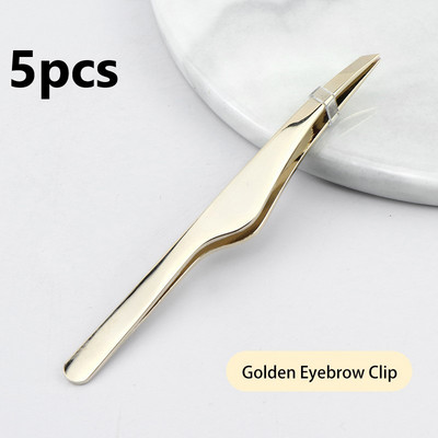 3/5 KOM Pinceta za obrve Alat za šminkanje Uvijači za obrve od nehrđajućeg čelika Trepavice Naljepnice za dvostruke kapke Kosa usta Alati za uljepšavanje