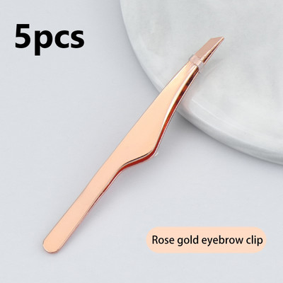 3/5 KOM Pinceta za obrve Alat za šminkanje Uvijači za obrve od nehrđajućeg čelika Trepavice Naljepnice za dvostruke kapke Kosa usta Alati za uljepšavanje