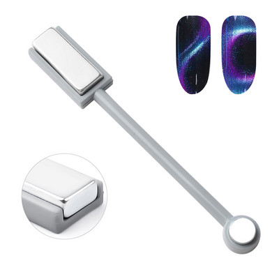 Aokitec magnet za mačje oko gel lak s dvostrukom glavom mačje oko gel magnet štap magnetski alati za uređenje noktiju