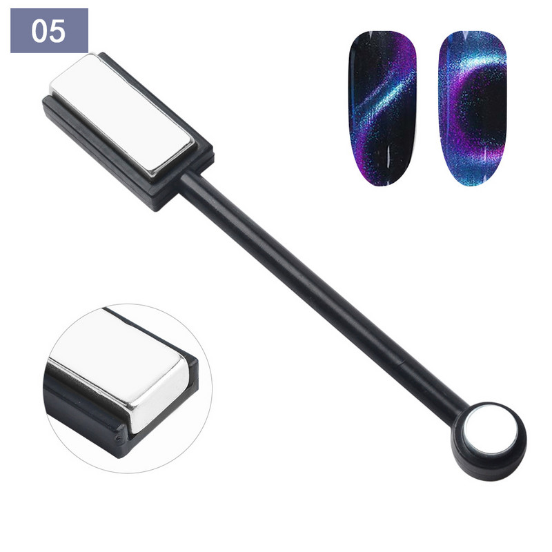 Aokitec magnet za mačje oko gel lak s dvostrukom glavom mačje oko gel magnet štap magnetski alati za uređenje noktiju