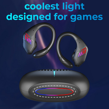 GM5 True Wireless Bluetooth Ακουστικά Αθλητικά Ακουστικά TWS Αδιάβροχα Ακουστικά LCD Οθόνη Power Μείωση Θορύβου Ακουστικά με μικρόφωνο