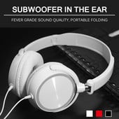 Headset 3,5" káblové ovládanie subwoofera mobilný telefón počítač stereo športové hry káblové slúchadlá s mikrofónom