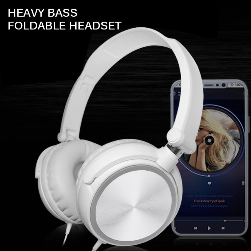 Headset 3,5" káblové ovládanie subwoofera mobilný telefón počítač stereo športové hry káblové slúchadlá s mikrofónom