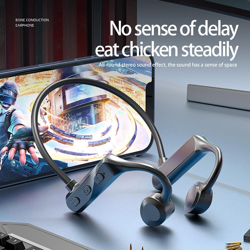 Căști Bluetooth K69 Bone Conduction, montate pe ureche, rezistente la apă, True Wireless Air Conduction Wireless Sports